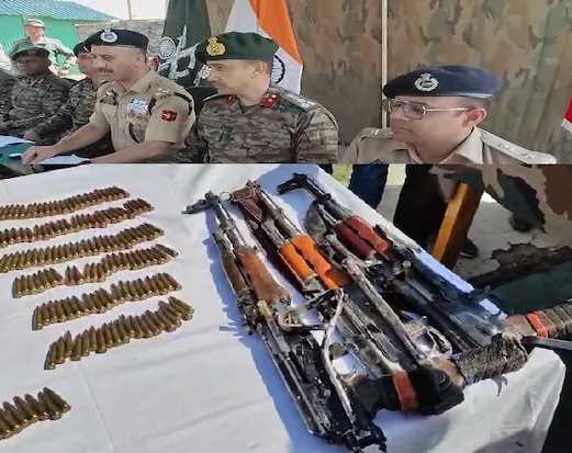 जम्मू-कश्मीर में आतंकियों पर कहर बनकर टूटी सेना, 6 ढेर, भारी मात्रा में हथियार और गोला-बारूद बरामद